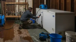 5️⃣ Boat Gear Rooms, Freezers, and Utility Spaces Water Problems That Show Up When Cabins Reopen