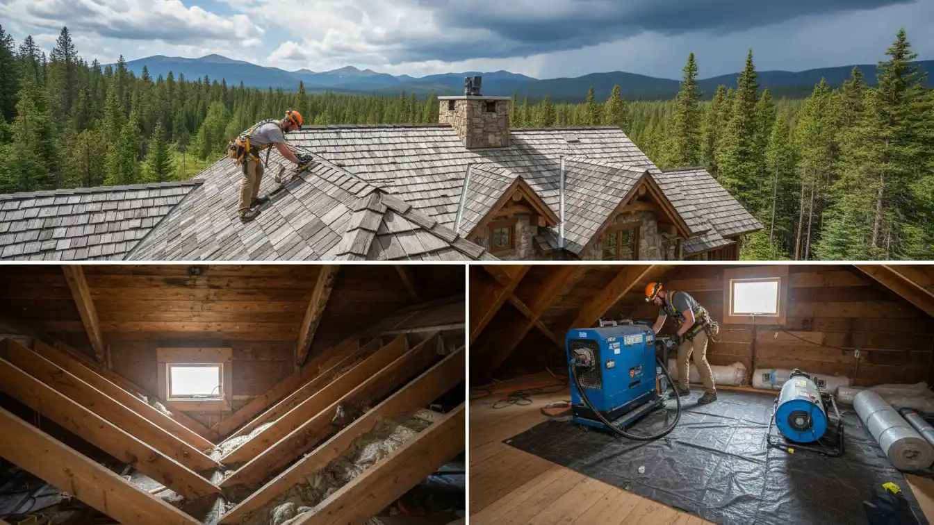 6️⃣ How to Check Roof Valleys, Metal Flashing, and Snow-Hold Areas Before Summer Storms